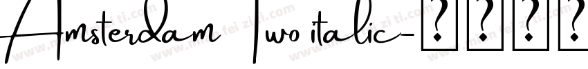 Amsterdam Two italic字体转换